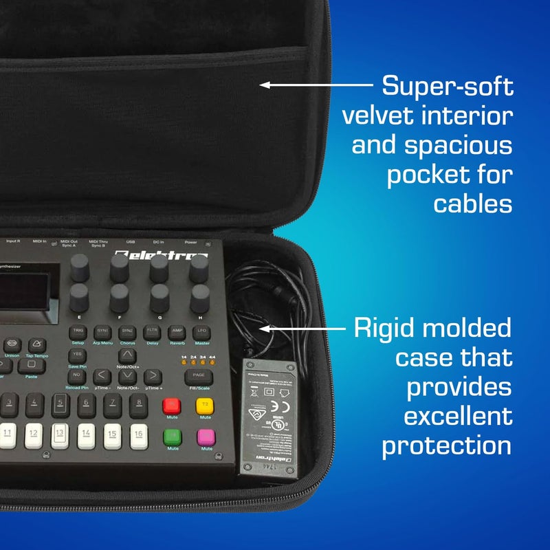 ANALOG CASES حالات ANALOG Elektron Digitakt/Syntakt/Digitone - حقيبة صلبة مخصصة ومضغوطة للسفر - Image 3